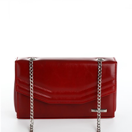 El Masta bag with a valve, an outer pocket, burgundy color