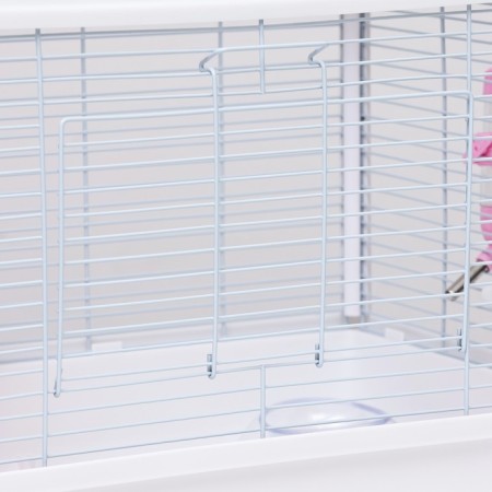 A cage for rodents with a plastic fortification of 47 x 30 x 32 cm, white-2