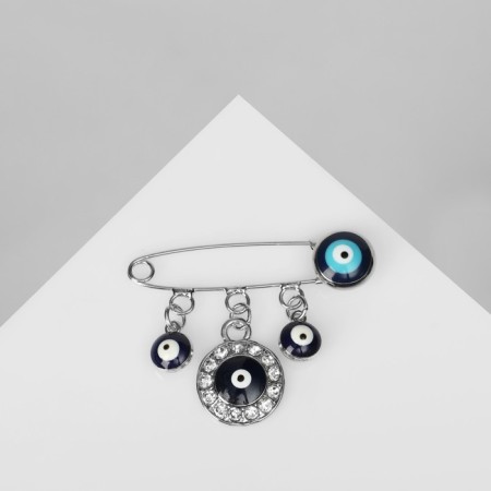 Bulavka-convert “monetary, white-blue color in silver-1