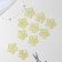 Knitted elements "flowers", 3.5 × 3.5 cm, 10 pcs, yellow/chameleon color