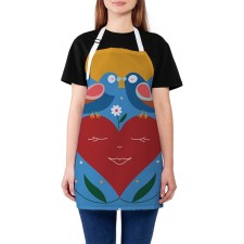 Apron of a kitchen with a photo print 