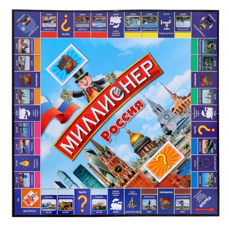 Board game "Millionaire Russia", 2-6 players, 7+-4