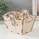 Basket-jacket "Dracosha" natural 18x12x14.5 cm (set of 5 parts)