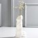 Vase for flowers "Anatomy", white, 5.5 x 16 x 8.5 cm.