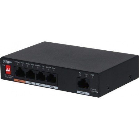 Dahua DH-PFS300-4et-60 1x100mb 4poe 60w DHUIA DH-PFS3005