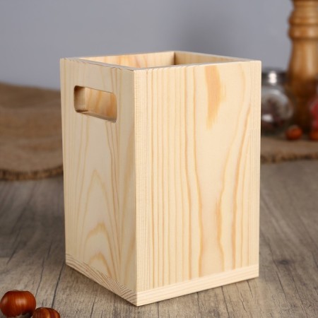 Steel stand from pine, 10 × 10 × 15 cm