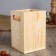 Steel stand from pine, 10 × 10 × 15 cm