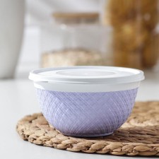A bowl with a lid, 500 ml, 13.5 × 7.5 cm, color mix