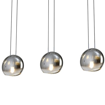 Suspension lamp mantra lens, E14, 3x20W, 1110x120x310 mm, color chromium-1