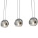 Suspension lamp mantra lens, E14, 3x20W, 1110x120x310 mm, color chromium