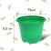 Pot for seedlings, 500 ml, d = 11 cm, h = 8.5 cm, green, in a set of 10 pcs., Greengo