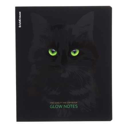 Notebook of 48 sheets in the Erichkrause "Gaze" cage, Soft-Touch lamination, offset 100%, mix-2