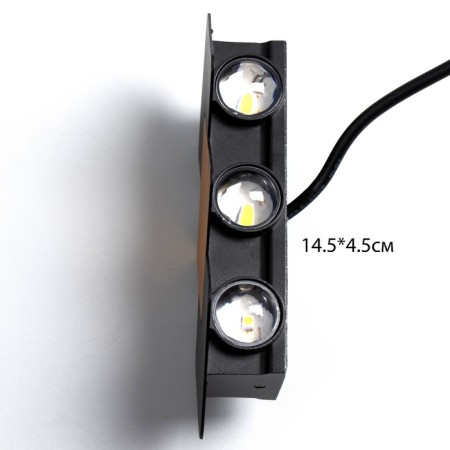 Bra "Alir" LED 4W 3000K IP65 black and gold 15x3.8x12 cm-4