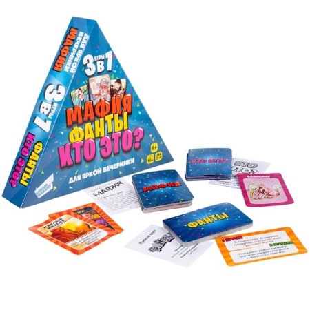 Board game "Funny party 3 in 1"