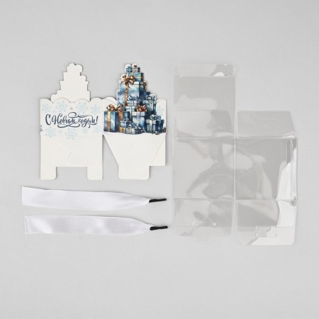 Box a gift New Year's folding "New Year's gifts", 7 x 7 x 7 cm, New Year-5