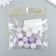 Plastic beads "from white to purple" glossy set 25 grams mix d = 1.6 cm