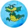 Children's ball "dinosaurics", d = 25 cm, 60 g, color mix