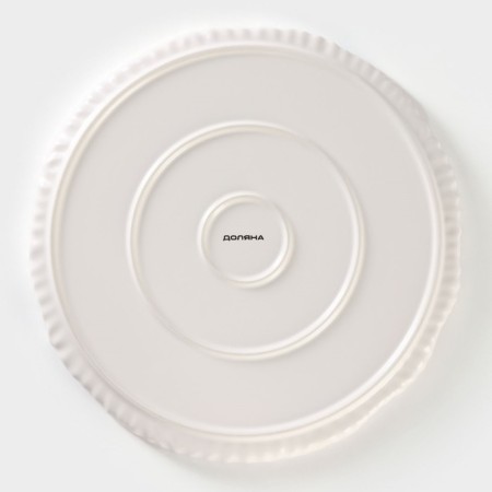 Plate porcelain dining "cats-aristocrats", d = 26.5 cm, white color-3