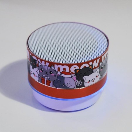 Portable New Year's “kittens” column, for the New Year, Bluetooth, USB, 6.9 x 6.9 x 5.2 cm-7
