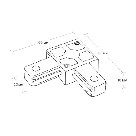 Connector Track-th for the connecting tire pipeline Corner hard Artline plastic/copper Chern 59746 3 Ri-7