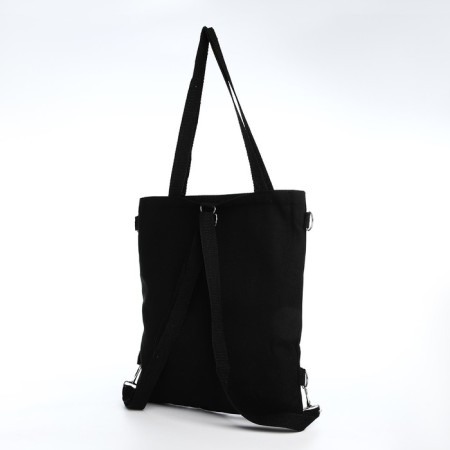 Шопер на молнии, цвет чёрный-3