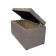 Puff with a lid and weight, 800 × 400 × 420 mm, Savana Plus Rogozhka, MOCCA color