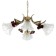Rosetta chandelier 4he27 40w beige 65x65x28-88cm Bayerlux