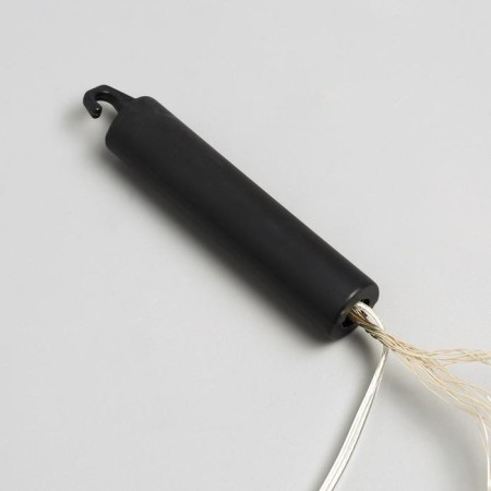 Girlynda "Horse tail" 10 threads of 2 m, IP20, silver thread, 200 LED, warm white glow, 12 V-7