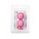 Toyfa vaginal balls, abs plastic, pink color, 20.5 cm, d = 3 cm