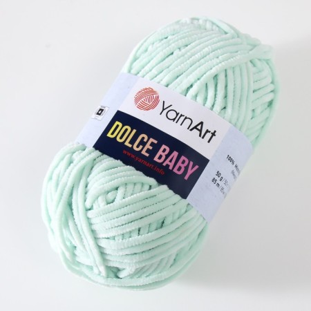 Yarn "Dolce Baby" 100% microopoliester 85m/50 g (753 mint)-1