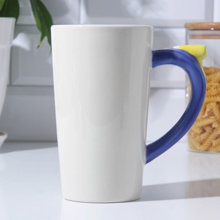 Ceramic mug "Dad can do everything", 550 ml, white color-3