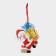 Decorative decoration (suspension) "Grandfather Frost with gifts" 18x14 cm