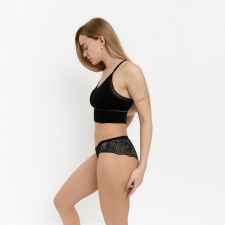 Top female, black color, size One size (42-48)-1