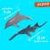 Set of marine animals "Underwater World", 18 figures, decor