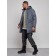 Lenced male winter park, size 56, dark gray color