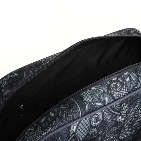 Road bag on lightning, 3 external pockets, a long belt, the color is gray-2