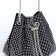 Female bag on a puff, silver color