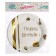 Paper plates “Happy birthday”, set, 6 pcs., Embossing, color gold