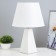 Alberte table lamp E27 40W white 25x25x36cm Risalux