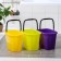 Rectangular bucket, 15 l, color mix