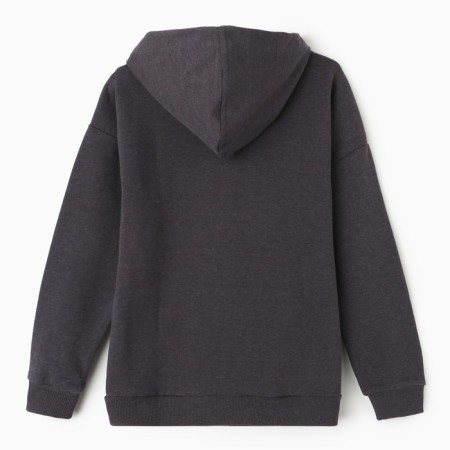 Children's sweatshirt, color dark gray melange, height 146 cm-6