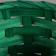 Wicker basket, D13 x h9.5/28cm, bamboo, green