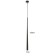 Suspension lamp "Titan" LED 5W 4000K black 2.8x2.8x60-160cm