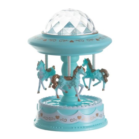 The spore-designer "Shapito" LED 3HLR44 disco, spins, blue 10x10x17 cm Risalux-13