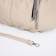 Love bag with a zipper, 3 outer pockets, beige color