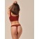 Women's panties String mini, size l, dark cute color