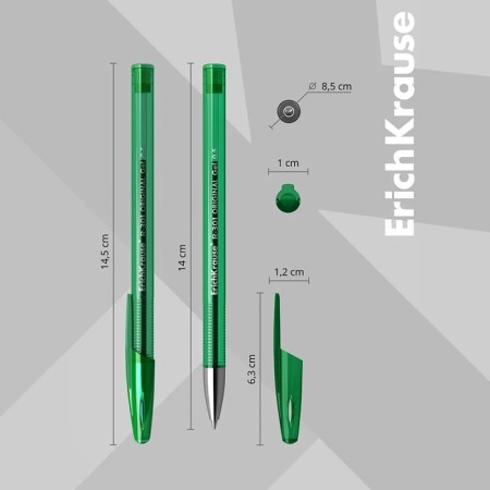 Gel handle R-301 Original Gel, node 0.5 mm, green ink, letter line length 600 meters-4