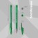 Gel handle R-301 Original Gel, node 0.5 mm, green ink, letter line length 600 meters