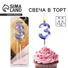 Candle for the cake, the number 