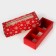 New Year. Box for 3 sweets "Snowflakes", 13x5x3.3 cm, confectionery packaging